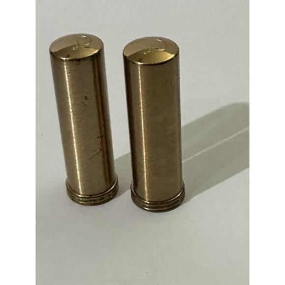 2 Dana Tabu Lipstick 60’s Metal Golden Plated Case Bermuda True Red Vintage RARE - Picture 8 of 8